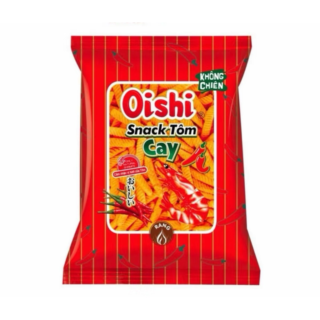 Combo 10 Gói Bim Bim Tôm Cay Oishi 32G