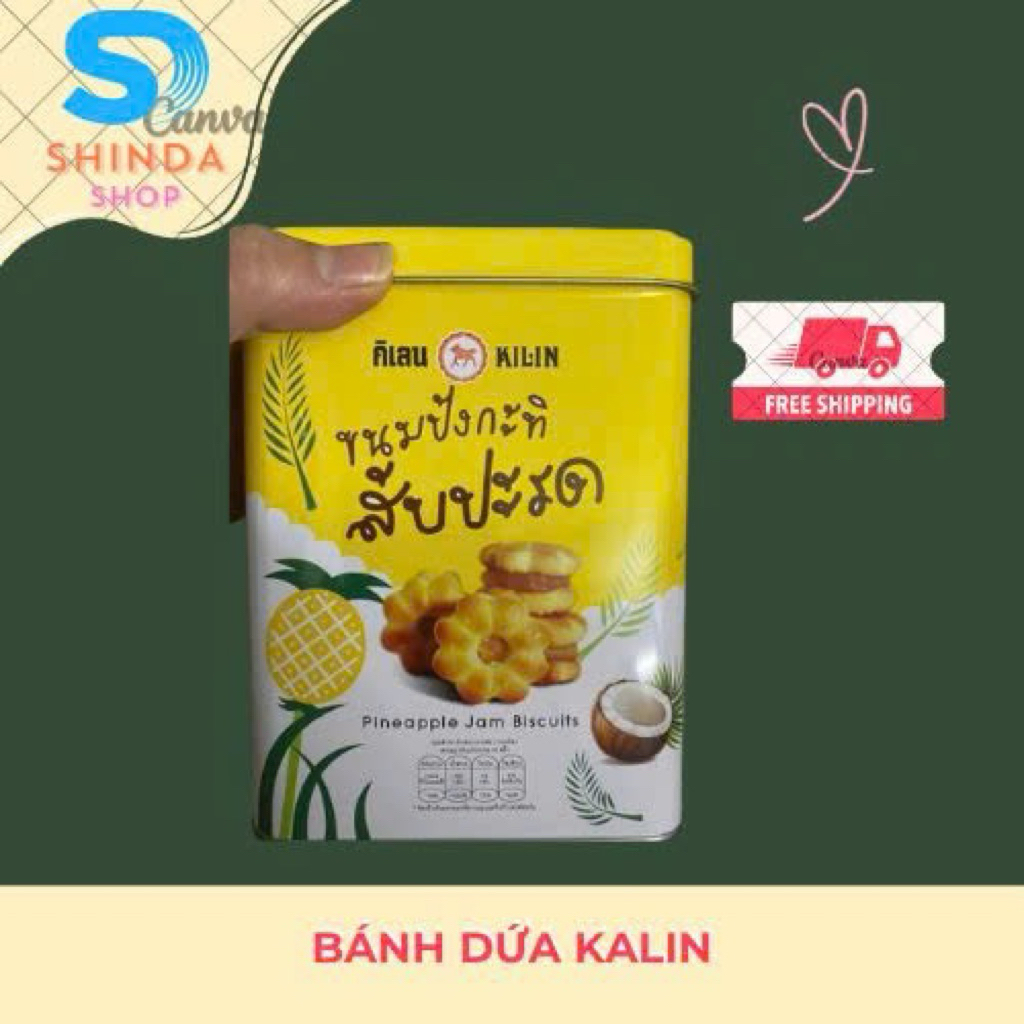 Bánh Dứa Nhân Mứt Dứa Kilin Thái Lan 400g