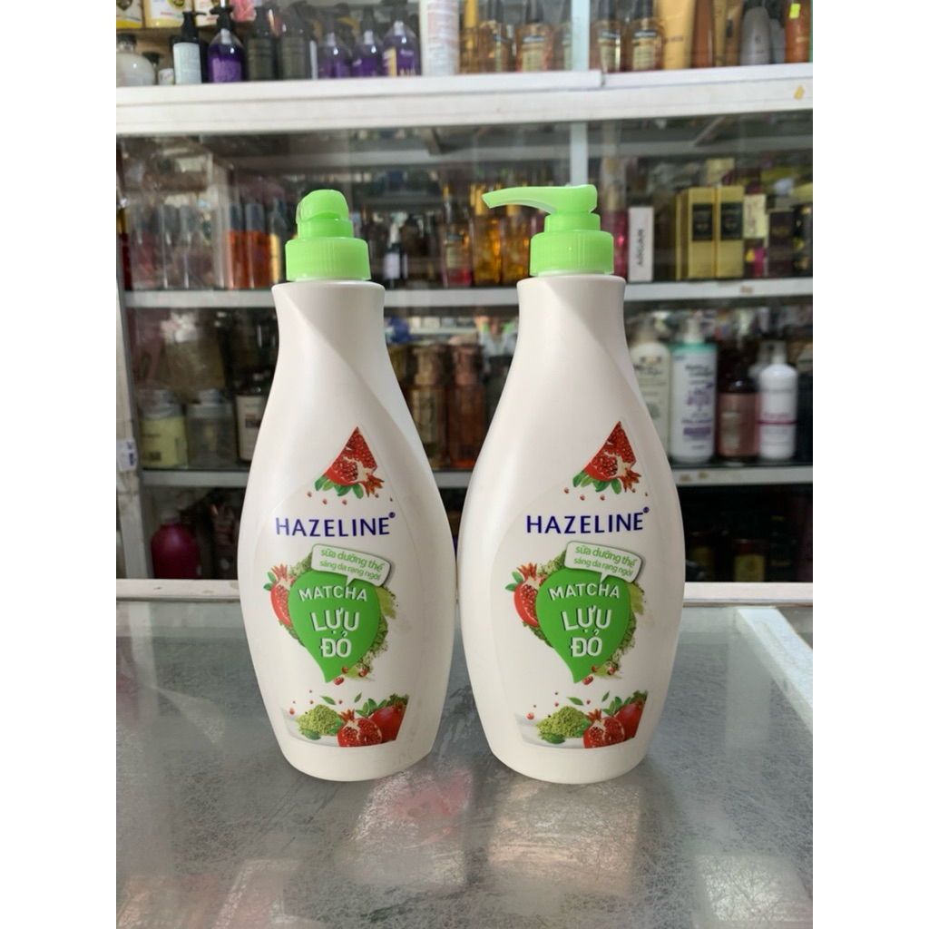Sữa dưỡng thể Hazeline Matcha & Lựu đỏ 370ml có vòi