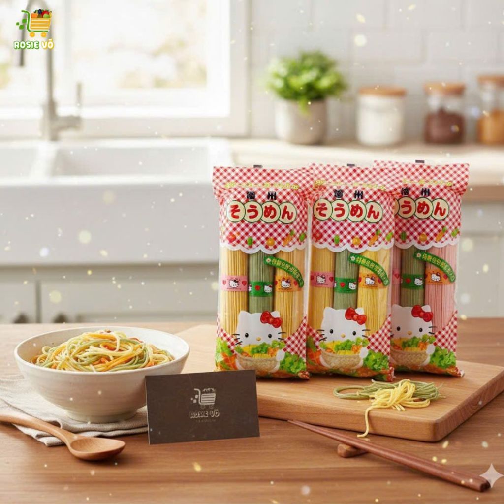 Mì Somen Rau Củ Kitty – Hàn Quốc 300g – Dành Cho Bé Từ 9 Tháng