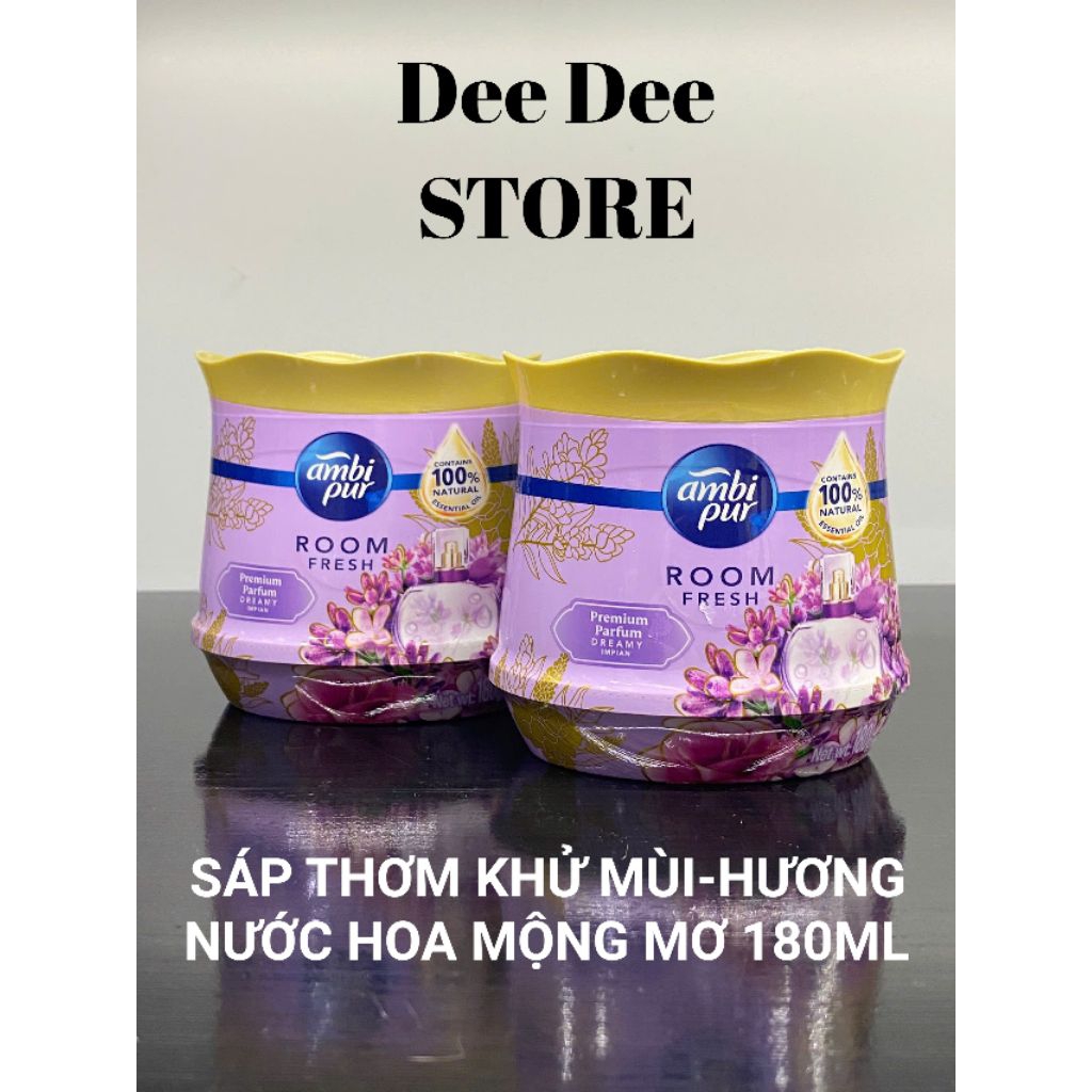 SÁP THƠM KHỬ MÙI AMBI PUR ROOM FRESH HƯƠNG NƯỚC HOA MỘNG MƠ 180ML