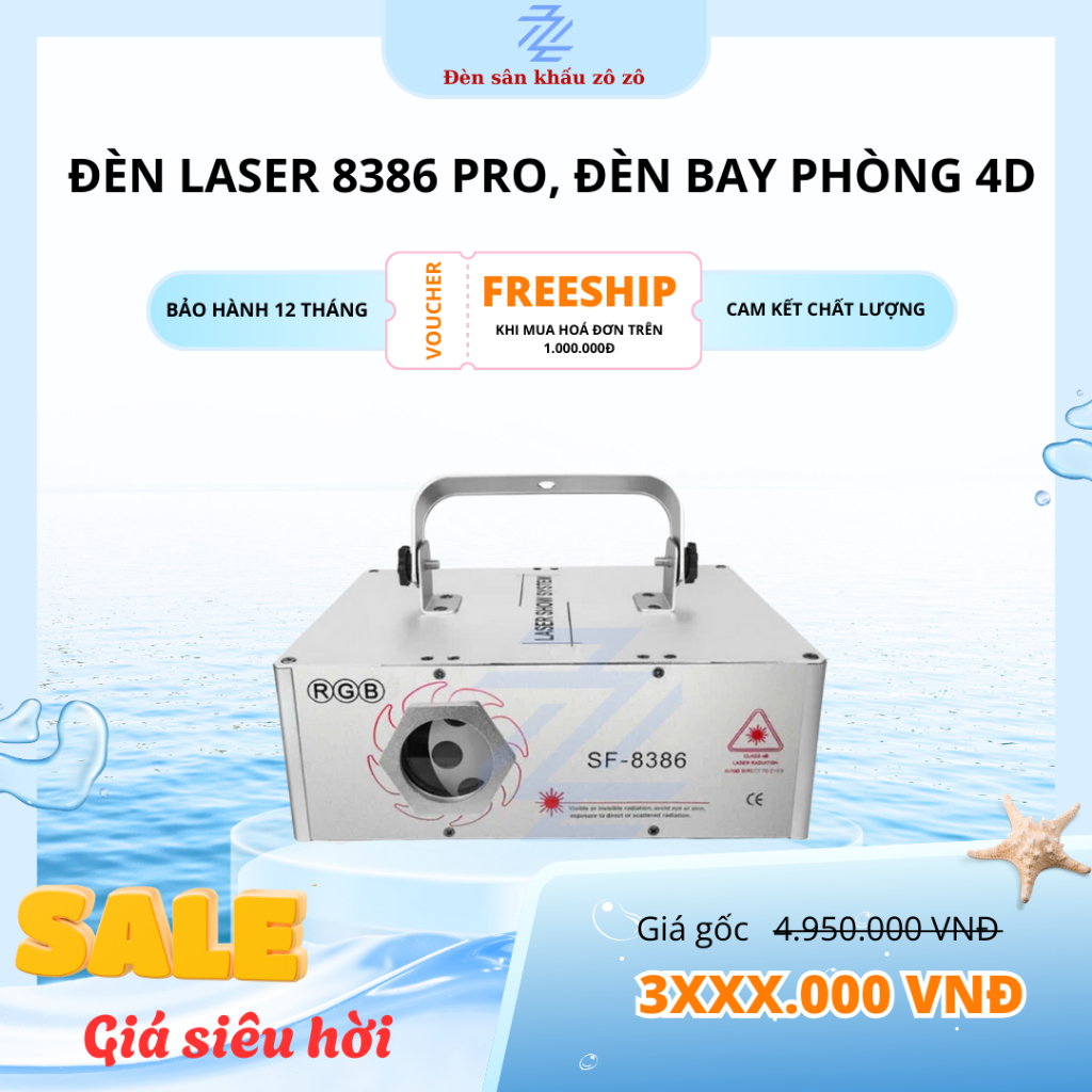 Đèn laser bay phòng 8386 PRO