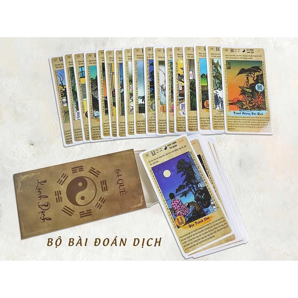 Bộ Bài Kinh Dịch 64 Quẻ | Thẻ Bài (64 Lá)