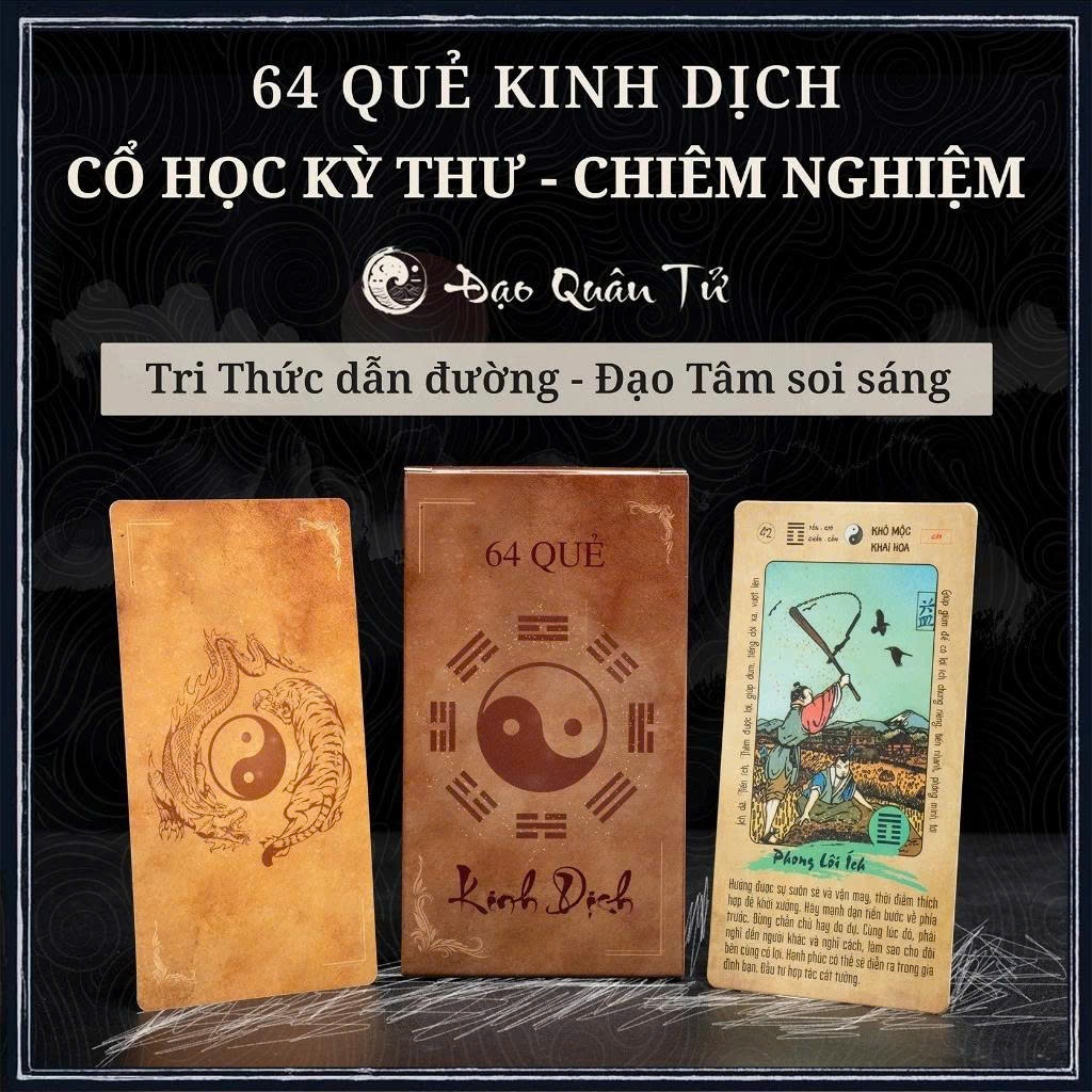 Bộ Bài Kinh Dịch 64 Quẻ | Thẻ Bài (64 Lá)