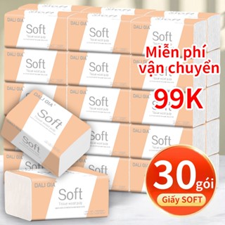 thùng 30 gói/60 gói/120 gói Miễn phí vận chuyển,30 gói chỉ 99K Giấy ăn rút Top DALI GIA, Mua một lần, dùng được cả năm