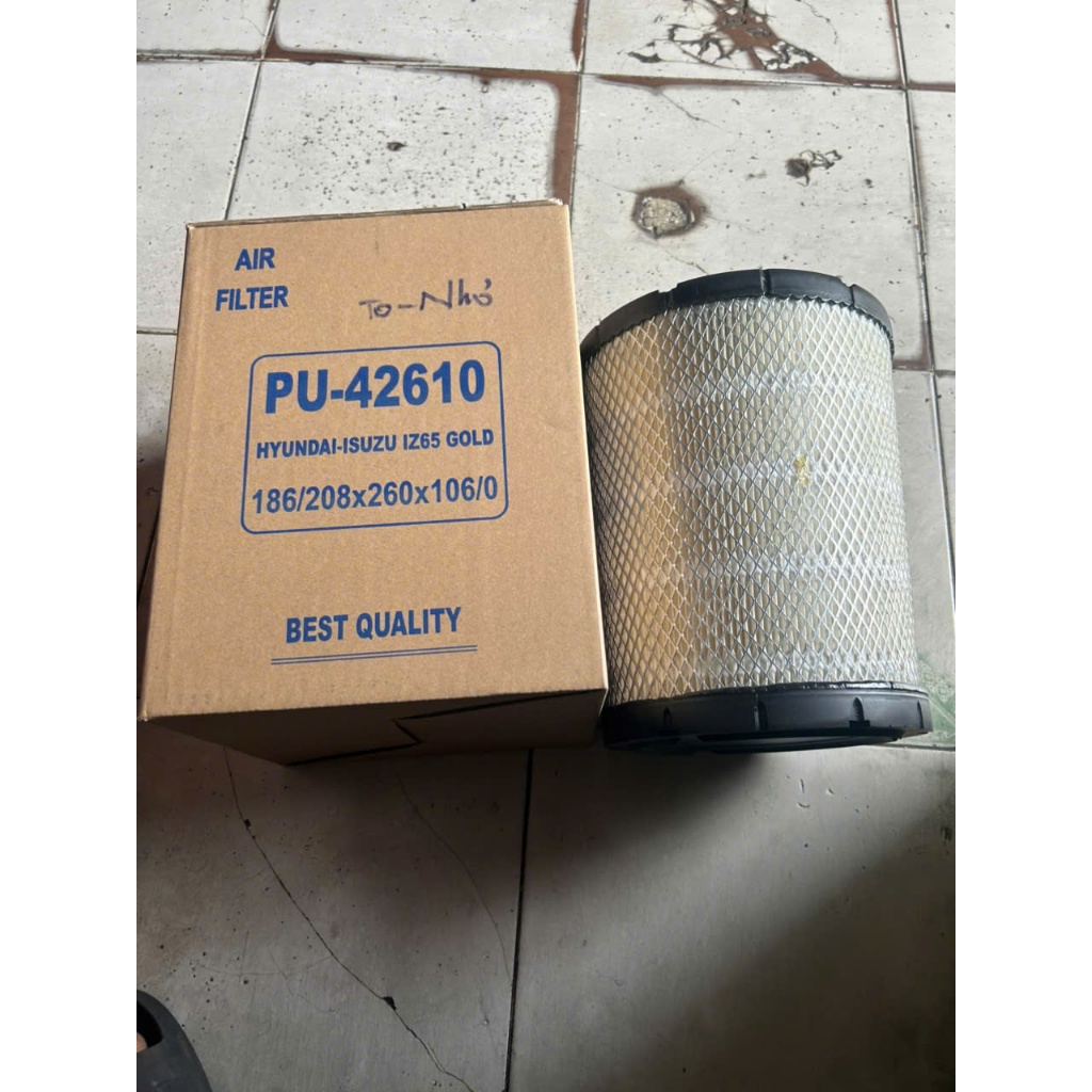 Lọc gió xe tải isuzu NQR 550 NQR 210 NQR 400, gắn xe tải isuzu đầu vuông, lọc gió đầu to đầu nhỏ, hà