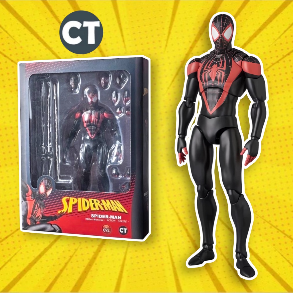 (Có Sẵn) Mô Hình CT Mafex Miles Morales Mafex 092 Spiderman Miles Morales hãng CT