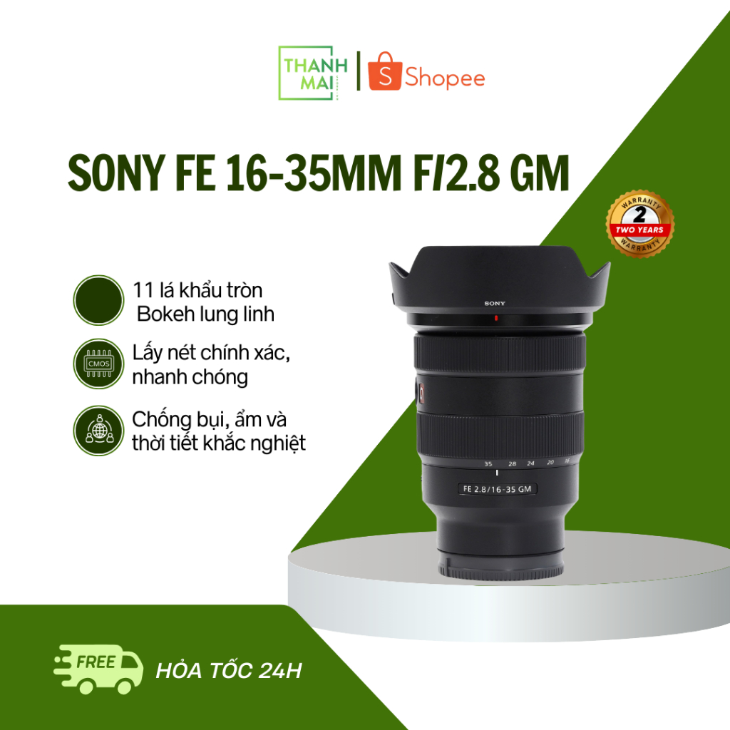 Ống kính Sony FE 16-35mm f/2.8 GM