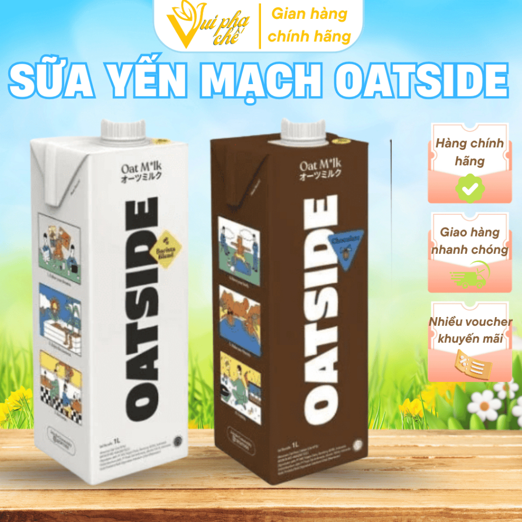Sữa Yến Mạch Oatside hộp 1 Lít