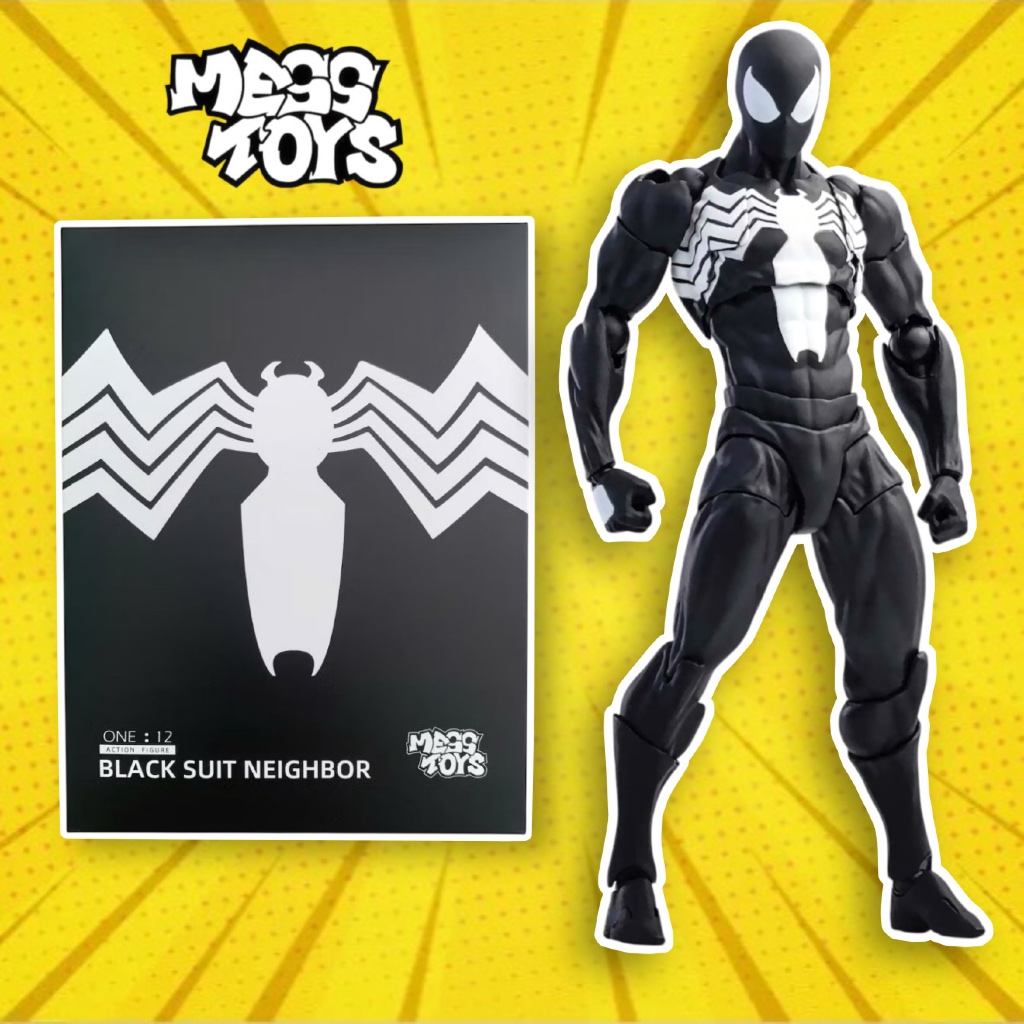 (Có Sẵn) Mô Hình Mess Toys/CT Toys Symbiote Spider Man Revoltech Action Figures 1/12
