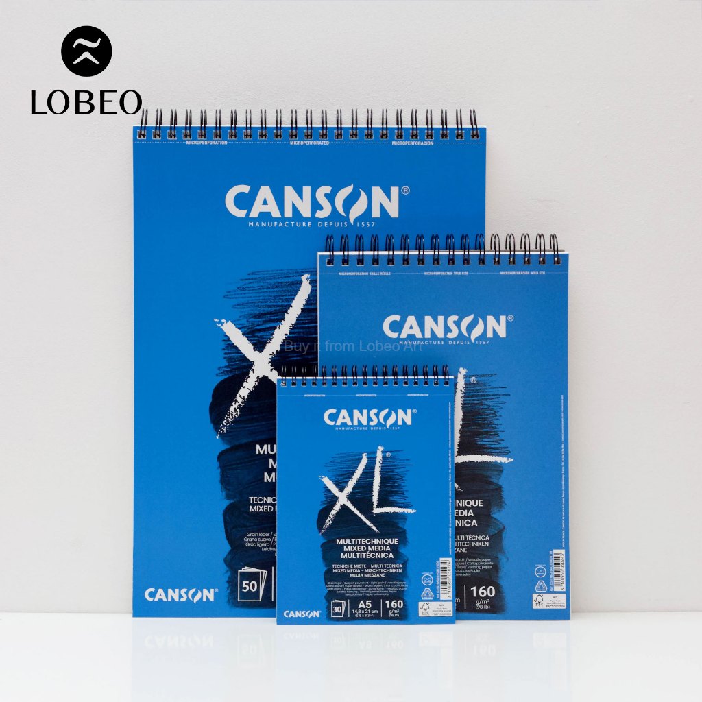 [LOBEO] Sổ Canson XL Mix Media 160gsm