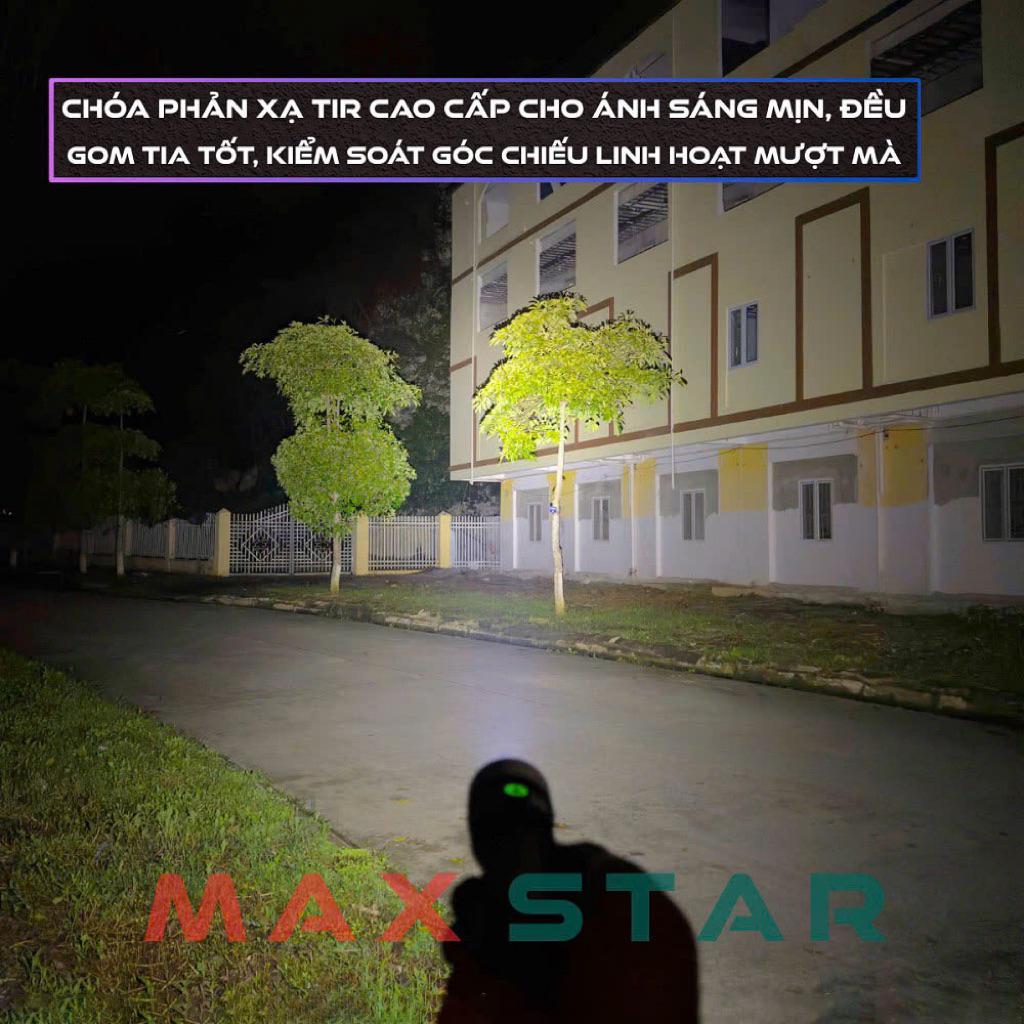 Đèn pin cầm tay mini siêu sáng mạnh MAX STAR S32 PRO 3200lumen pin 21700 dung lượng cao 5800mAh sạc 