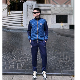 Bộ Nỉ Dài Tay Nam Nữ THU ĐÔNG THÊU NAIKIITEC-Có Khóa Zip Mặc Siêu Ấm Mũ Nỉ Set Đồ Nam Thu Đông phối màu xịn