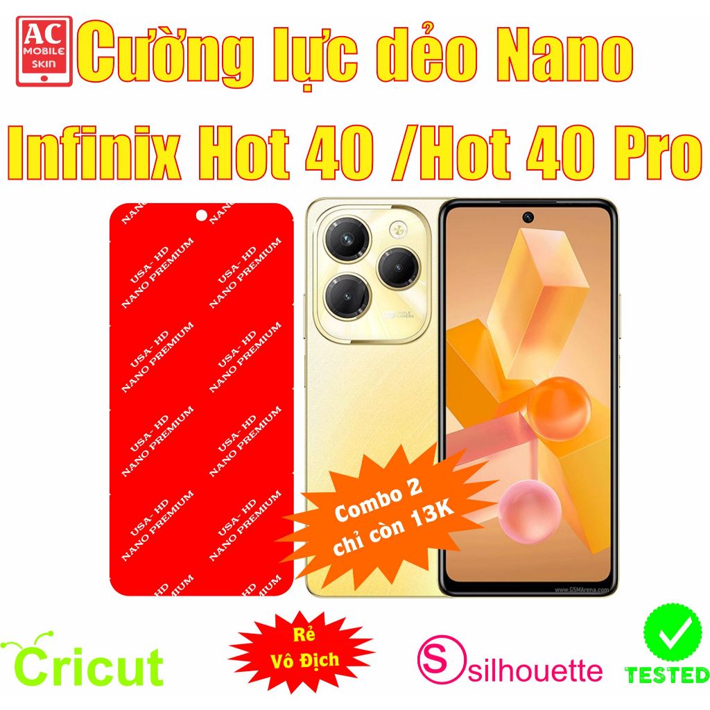 Cường lực dẻo bảo vệ màn hình điện thoại Infinix Hot 40 /Infinix Hot 40 Pro
