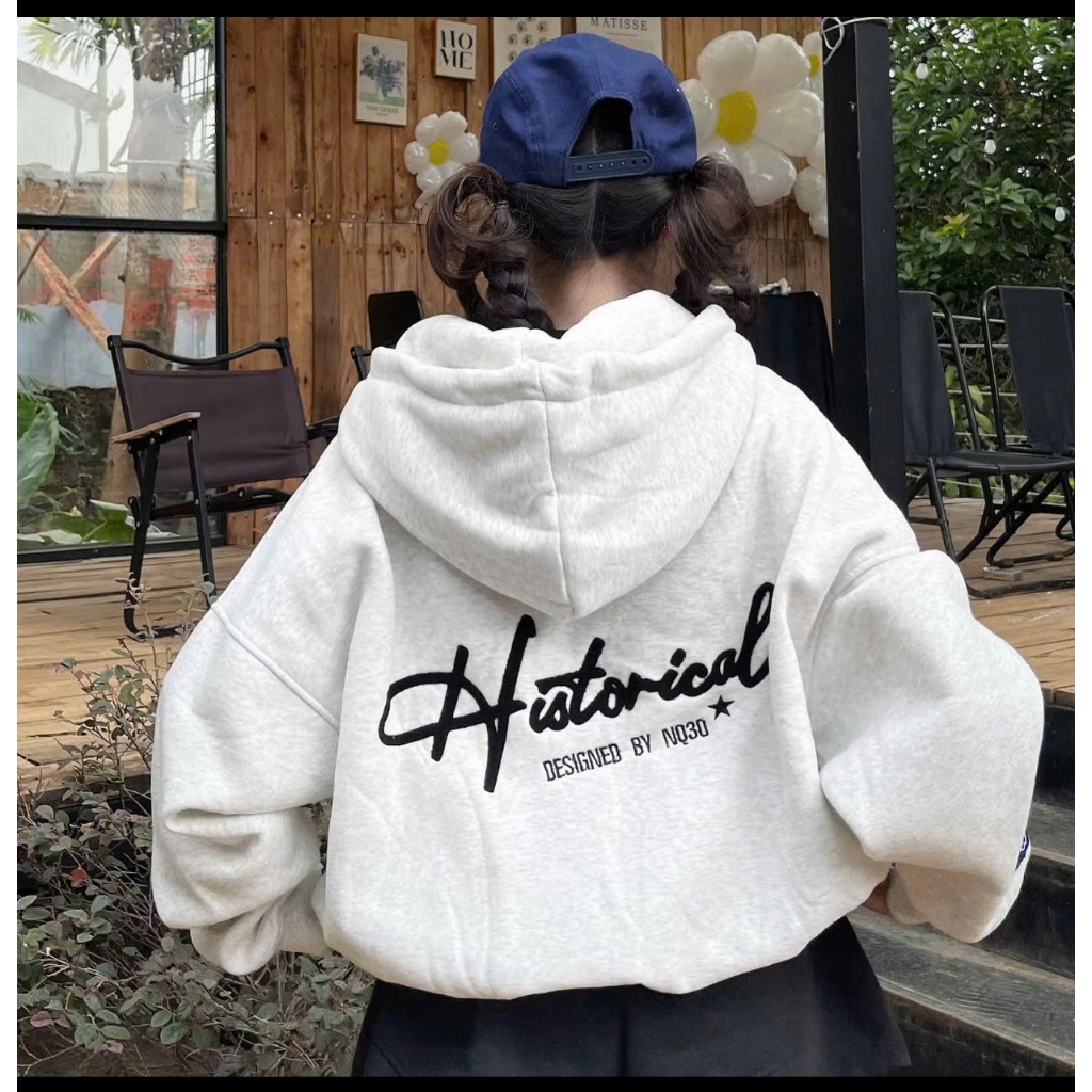 áo khoác hodie zip nam nữ thêu chữ hitstodi-nq30 chư hồng đen siêu đẹp mẫu mới dầy dặn ấm áp