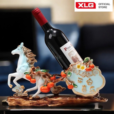 ĐỒ DECOR TRANG TRÍ NỘI THẤT – GIÁ RƯỢU NGỰA KÉO FORTUNE LUXURY