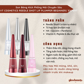 Son Bóng Kích Phồng Môi Chuyên Sâu VT COSMETICS Reedle Shot Lip Plumper For Beginner/ Expert 4.3g