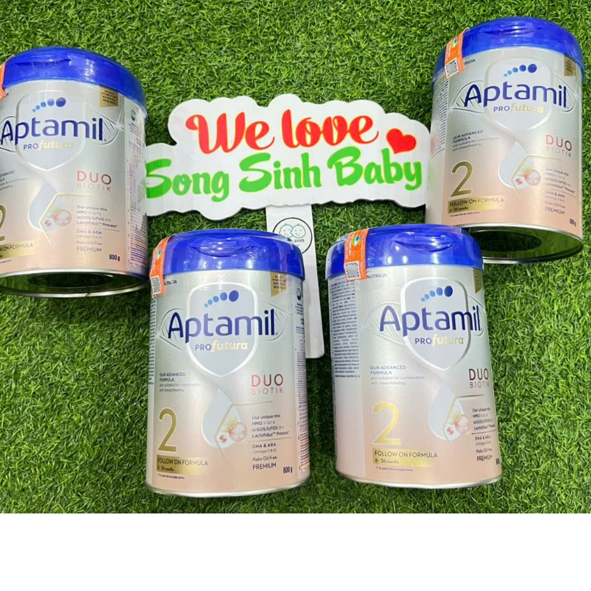 (HÀ LAN)Combo 4 Sữa Công Thức Aptamil Profutura Duobiotik Hà Lan Số 1.2 (800g)