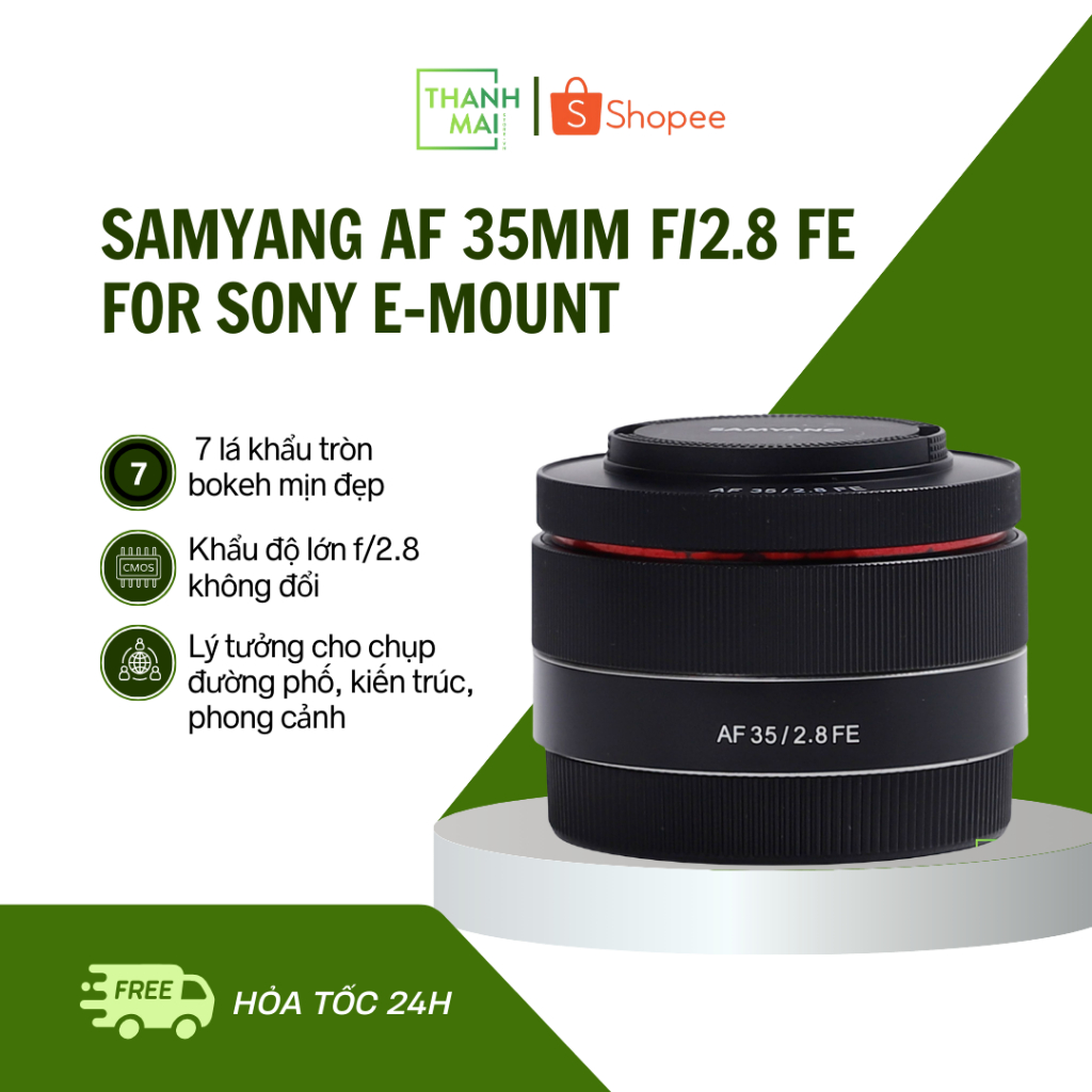 Ống kính Samyang AF 35mm F/2.8 FE For Sony E-Mount
