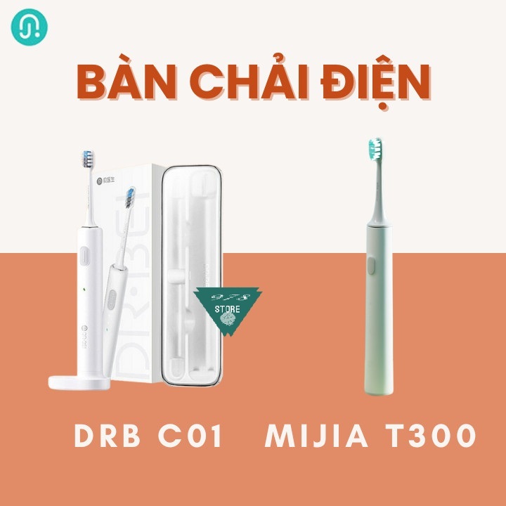 Bàn chải điện DRBEI Sonic BET C01 - Bàn Chải Đánh Răng Mijia T300