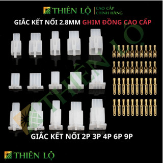 [GHIM ĐỒNG] Giắc nối dây điện 2P 3P 4P 6P 9P 2.8mm cos đồng cho ô tô xe máy xe điện cao cấp Thiên Lộ