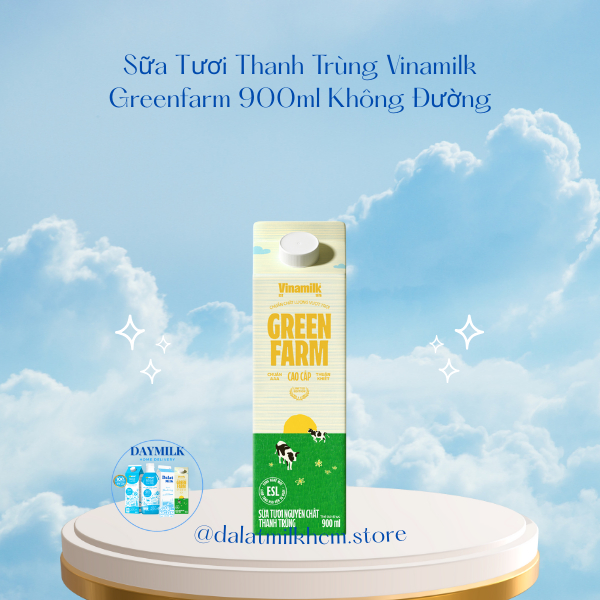 Sữa Tươi Thanh Trùng Không Đường Dalat Milk 950ml