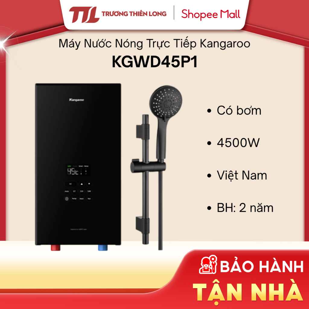 KGWD45P1 - Máy Nước Nóng Trực Tiếp Kangaroo 4500W KGWD45P1 [FREESHIP HCM]