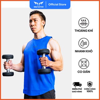  Áo Tanktop Tập Gym Wolf Active Powerflex 186 Chất Vải Cotton mềm mịn Thấm Hút Mồ Hôi Tốt 