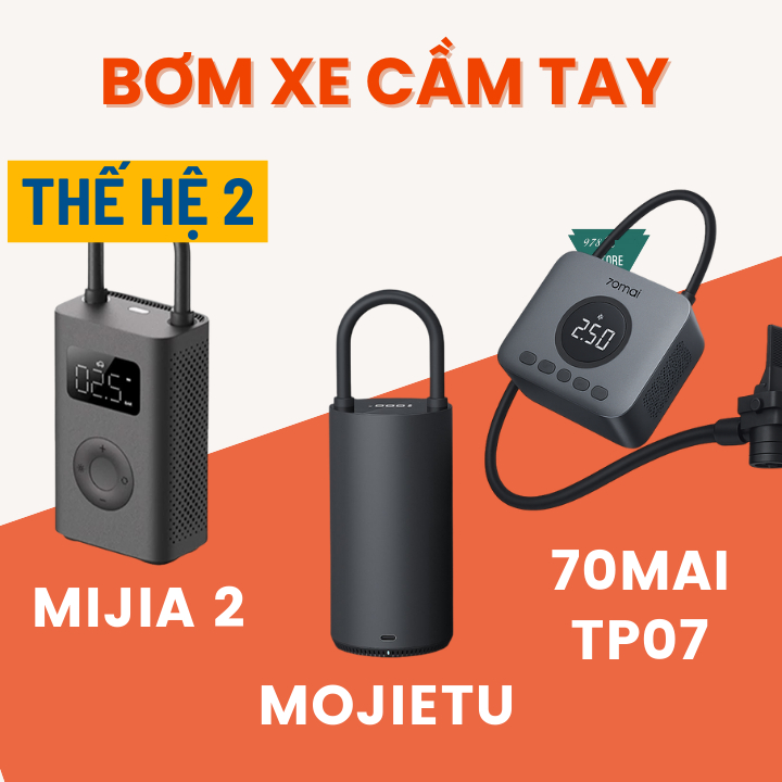 Bơm cầm tay đa năng Xiao Mijia Bicycle Pump MJCQB06QW - Máy bơm lốp xe Xiao Mojietu CQB01MC