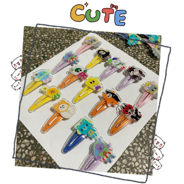 Kẹp tóc mái linh vật OTP JoongDunk GeminiFourth PondPhuwin JimmySea