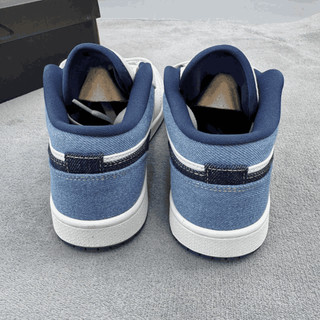 [ TẶNG HỘP BẢO VỆ GIÀY ] Giày thể thao JD1 Low SE ‘Light Denim’ IH0648-141, Giày thể thao JD1 vải bò xanh