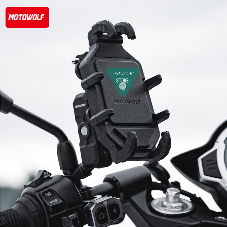 Giá đỡ điện thoại chống rung MOTOWOLF MDL2827 - Giá đỡ điện thoại Motowolf MH1