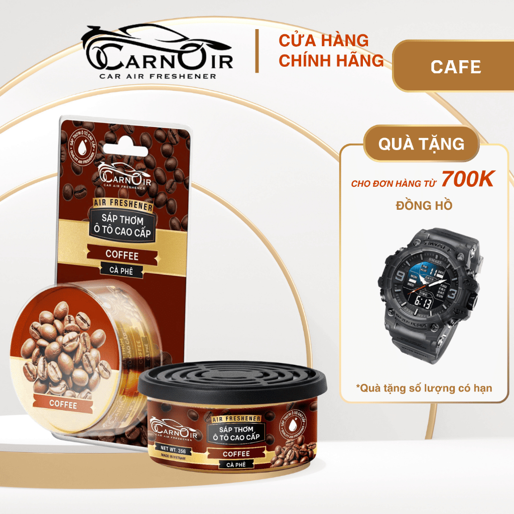 Sáp thơm ô tô cao cấp hương Cafe - ( đã kiểm định VN TEST Không Cồn) -cải thiện không gian xe Oto