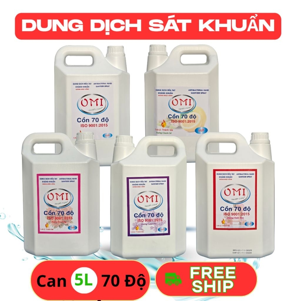 Dung Dịch Sát Khuẩn 70 và 90 dung dịch sát khuẩn Can 5 Lít