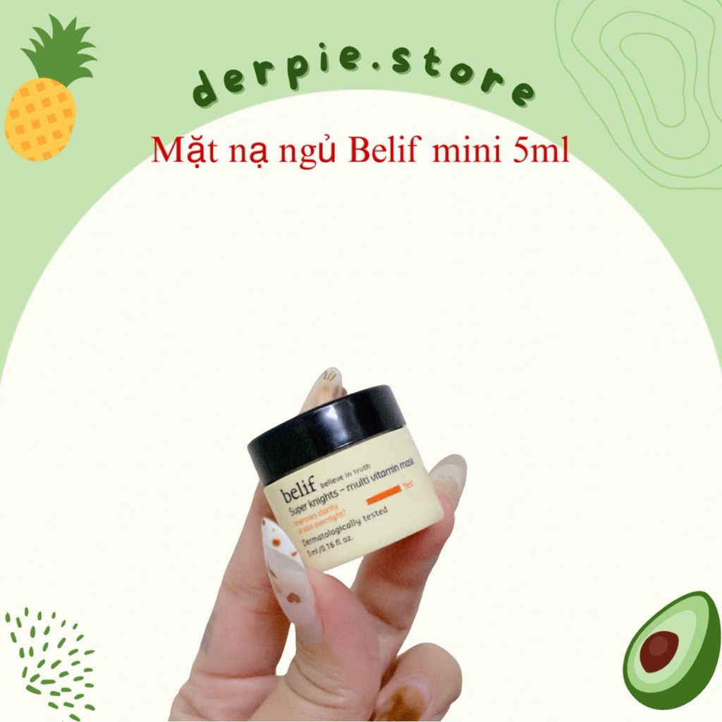 [ Mini 5ml ] Mặt nạ ngủ cấp ẩm đa tầng Belif Super Knights - Multi Viatamin Mask