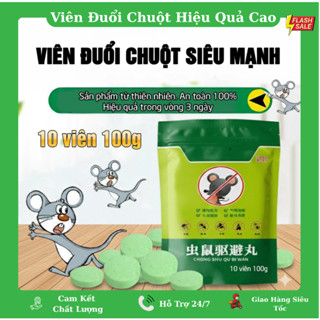 ( 5 Tặng 1 Gói ) Viên đuổi chuột siêu mạnh - Hiệu quả tức thì An toàn không độc - Gói 10 Viên