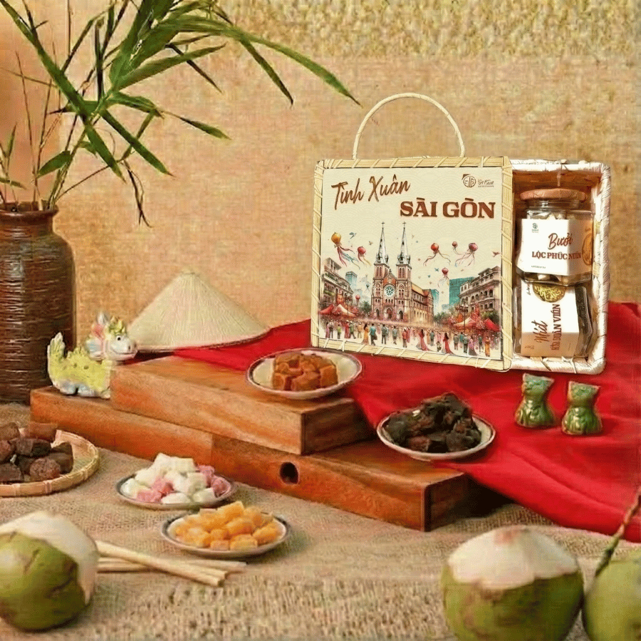 Giỏ quà tết 2026 - Vị Quê - TÂM XUÂN SÀI GÒN-duoc-ban-tai-Vị Quê - Quà Tặng Đặc Sản