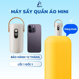 Máy sấy quần áo mini ACHITA hẹn giờ tự động công nghệ sấy PTC 360 độ bảo hành 12 tháng 