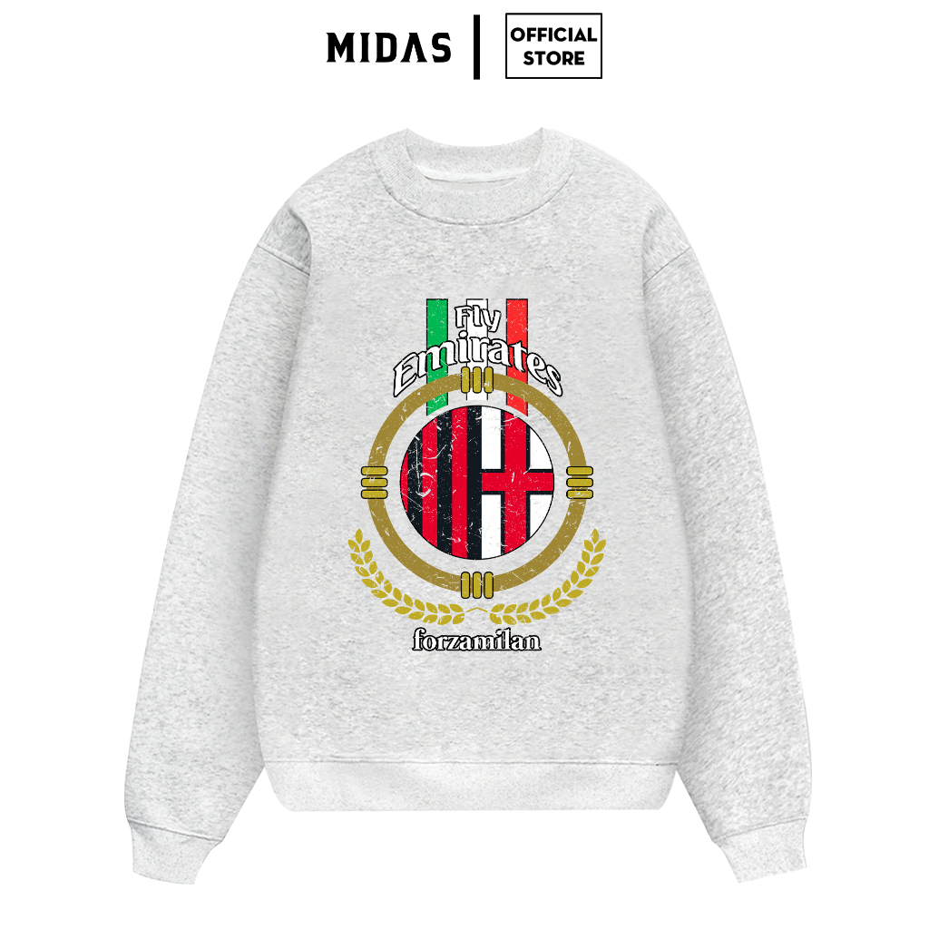 Áo Sweater AC Milan, Áo Nỉ AC Milan - Chất Liệu Nỉ Ấm Áp, Thiết Kế Thời Trang Dành Cho Fan