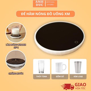  Đế Hâm Nóng XM OirM Thông Minh - Giữ Nhiệt Độ 55 oC Làm Nóng Sữa Cà Phê  Nước...,Mọi Chất Liệu Tiện Dụng An Toàn 