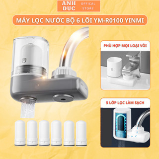  Bộ Lọc Nước Tại Vòi XM Youpin YINMI YM-R0100,Khử Clo,Chống Bùn,Tảo-Cát Bụi Mịn,Lõi Lọc Gốm 5 Lớp Lọc Sạch và An Toàn 