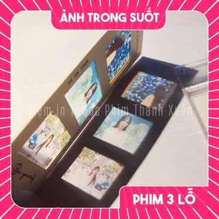 Polaroid trong suốt, ảnh film trong suốt size 3 ô - IN THEO YÊU CẦU