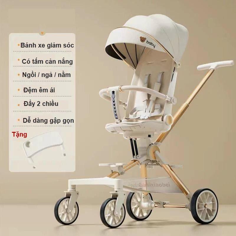 Xe Đẩy Cho Bé Sơ Sinh Cao Cấp G500 Đủ Màu Có Kèm Bàn Ăn Và Giảm Sóc CORGI.MALL