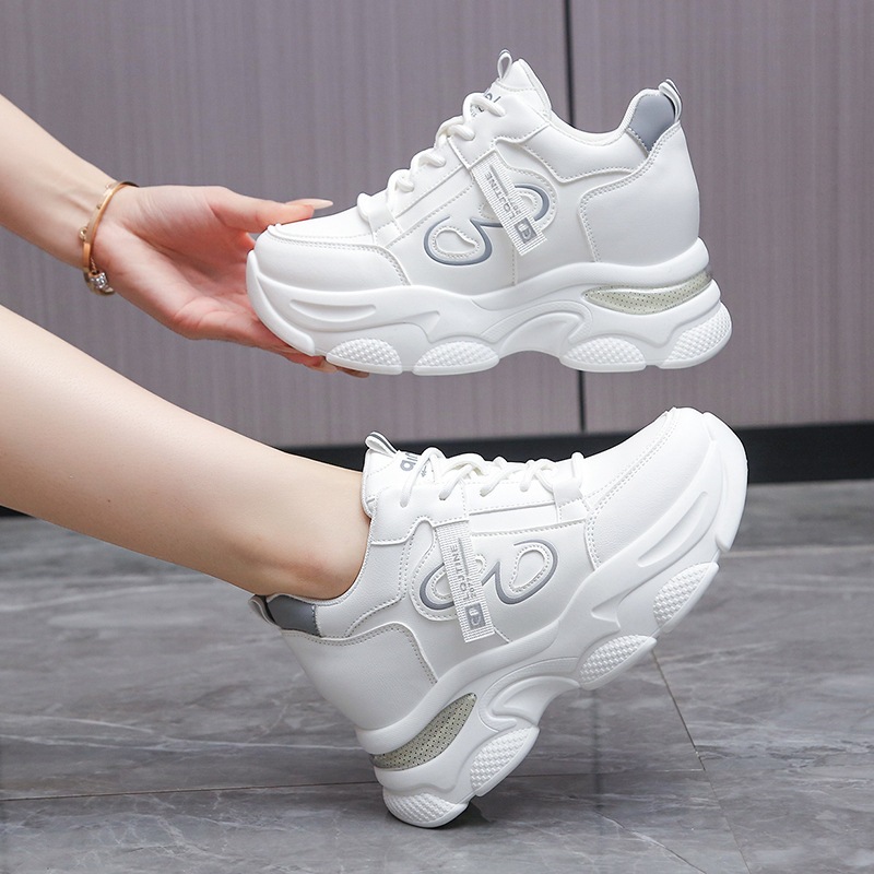 Sneaker Độn Đế 6cm Full Da Cao Cấp