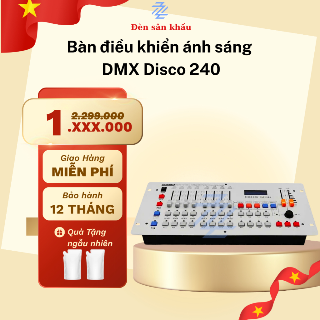 Bàn điều khiển ánh sáng disco DMX 240