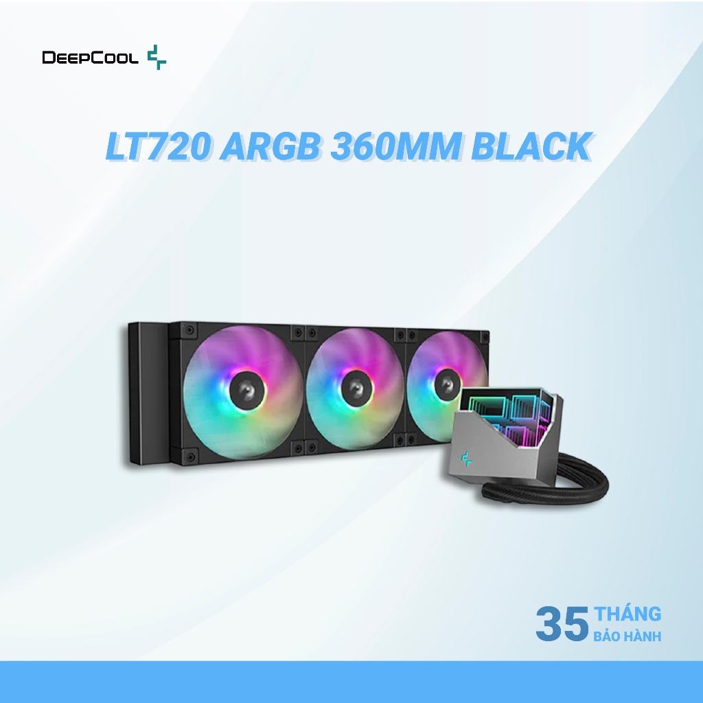Tản Nhiệt Nước AIO Deepcool LT720 ARGB 360mm - Màu Đen [Đã Qua Sử Dụng]