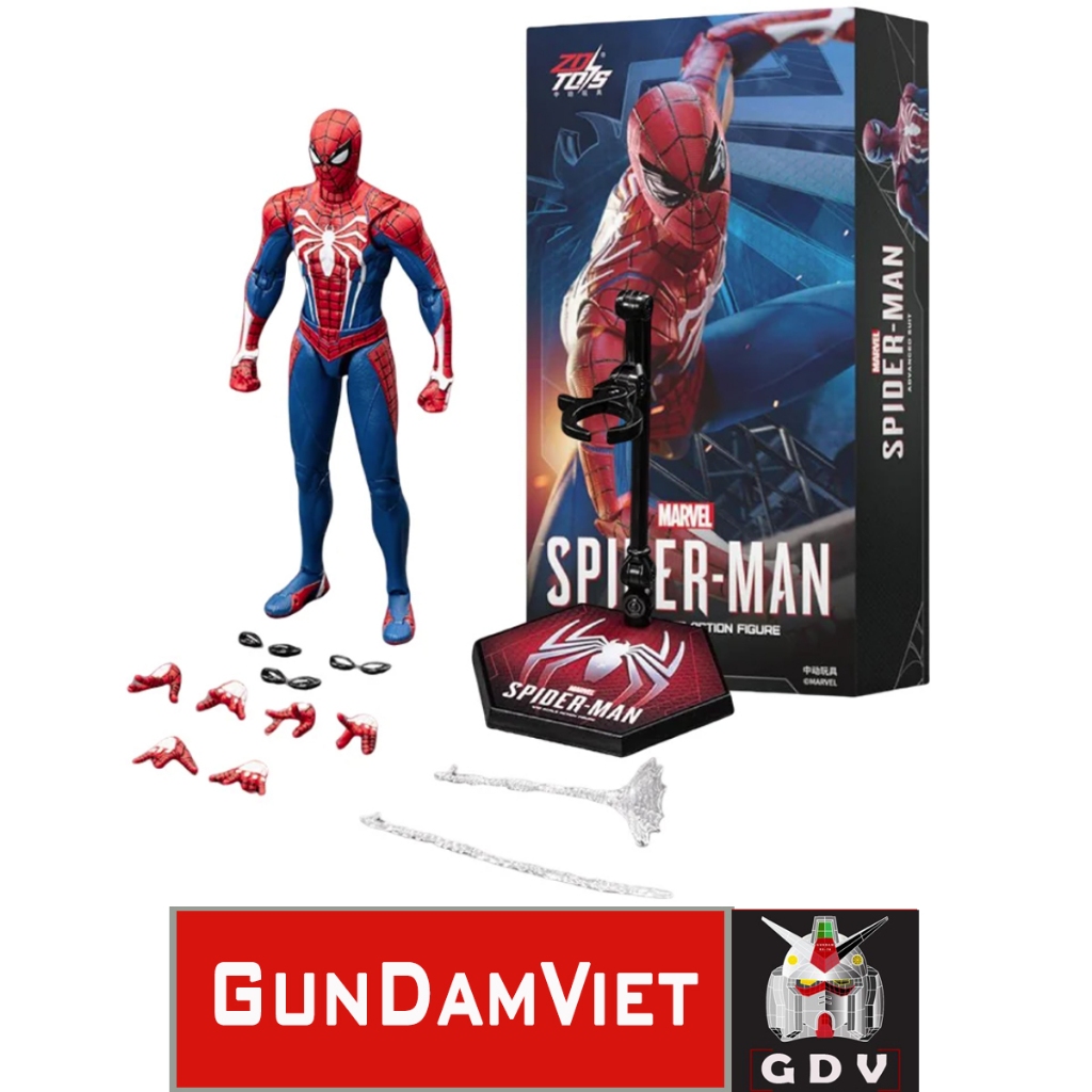 [Hàng Có Sẵn] Mô hình Marvel ZD Toys Spider man PS4 Advance Suit