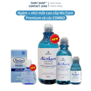  Nước ngâm lens và nhỏ mắt Nix Care Premium Cao Cấp 80ml & 160ml & 360ml - Kính Áp Tròng FAIRY SHOP CONTACT LENS 