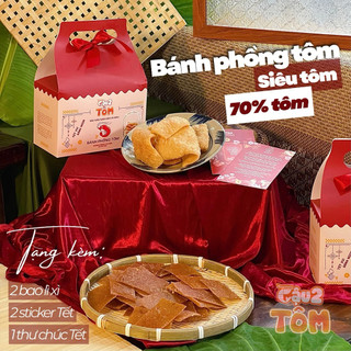 (Siêu Tôm 70% Tôm) Bánh Phồng Tôm Đặc Sản Cà Mau | CẬU 2 TÔM (500g)
