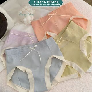 Combo 10 - 5 Quần Lót Nữ Cotton Phong Cách Nhật Bản Mềm Thoáng Khí Đính Nơ Dễ Thương